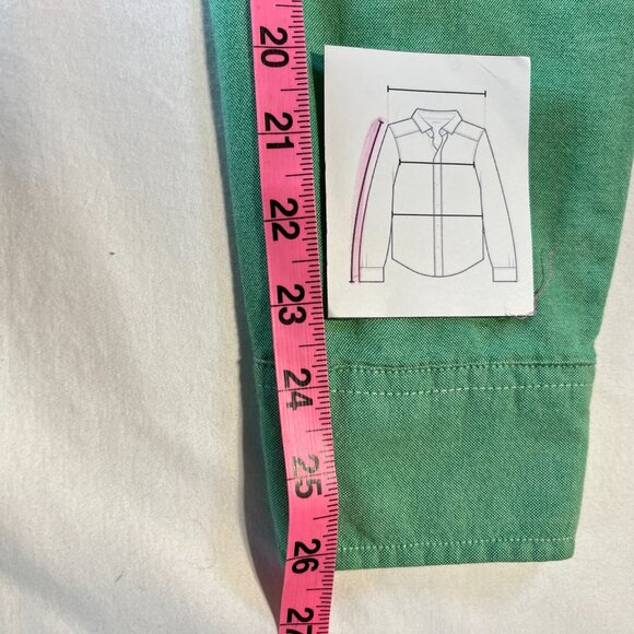 🟩Gap Slim Fit Button-Up Shirt Men’s Size L Green 100% Cotton - Picture 8 of 10
